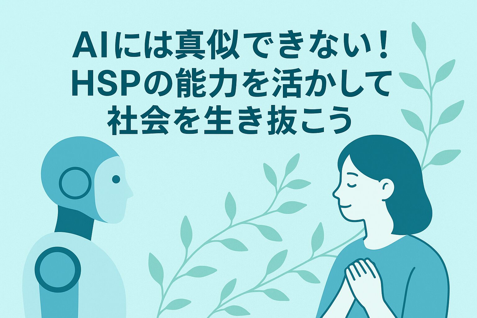 AIには真似できない！　HSPの能力を活かして社会を生き抜こう