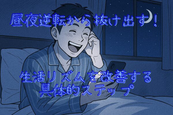 昼夜逆転から抜け出す！ 生活リズムを改善する具体的ステップ