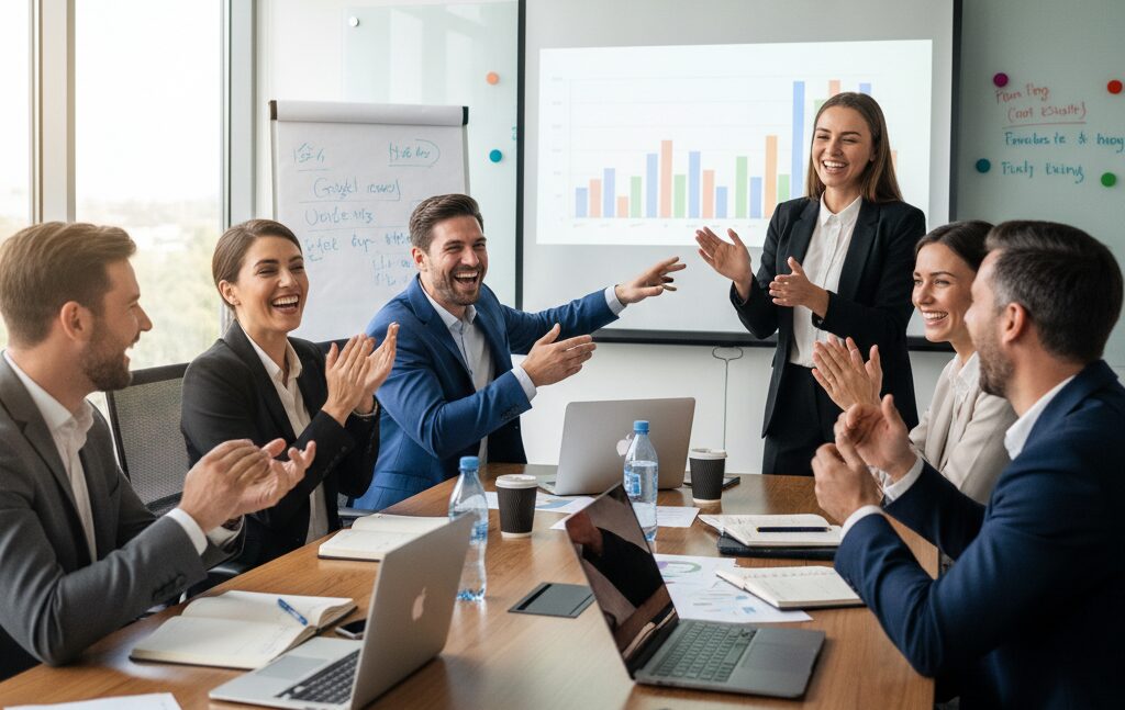 6人のミーティング