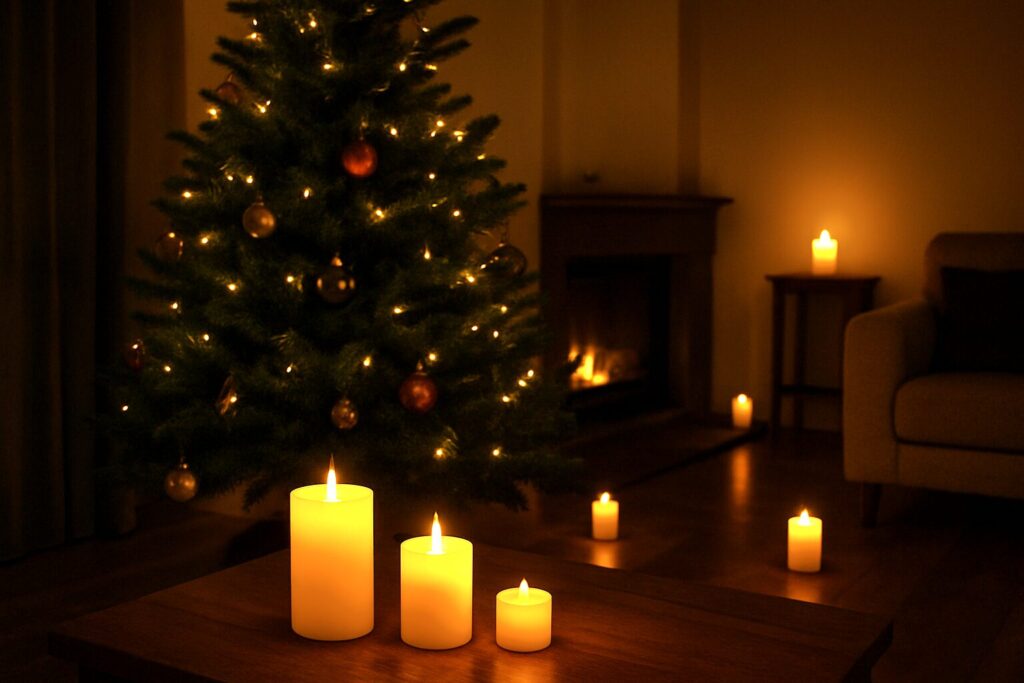 リビングのキャンドル