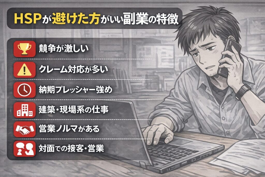 避けた方がいい副業