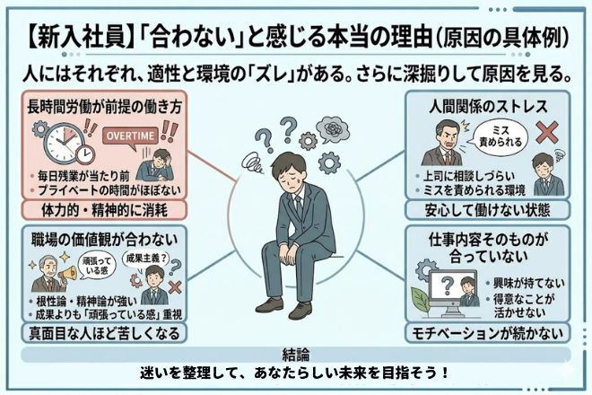 合わないと感じる理由